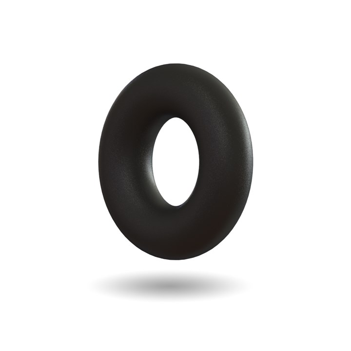 Black Colour O-ring - ID - 1.78mm x CS - 1.78mm  - Nitrile 70 Shore A. FDA