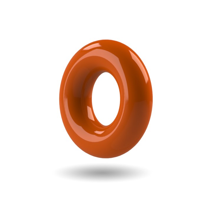 Rust Colour O-ring - ID - 2.90mm x CS - 1.78mm - Silicone (VMQ) FDA 70