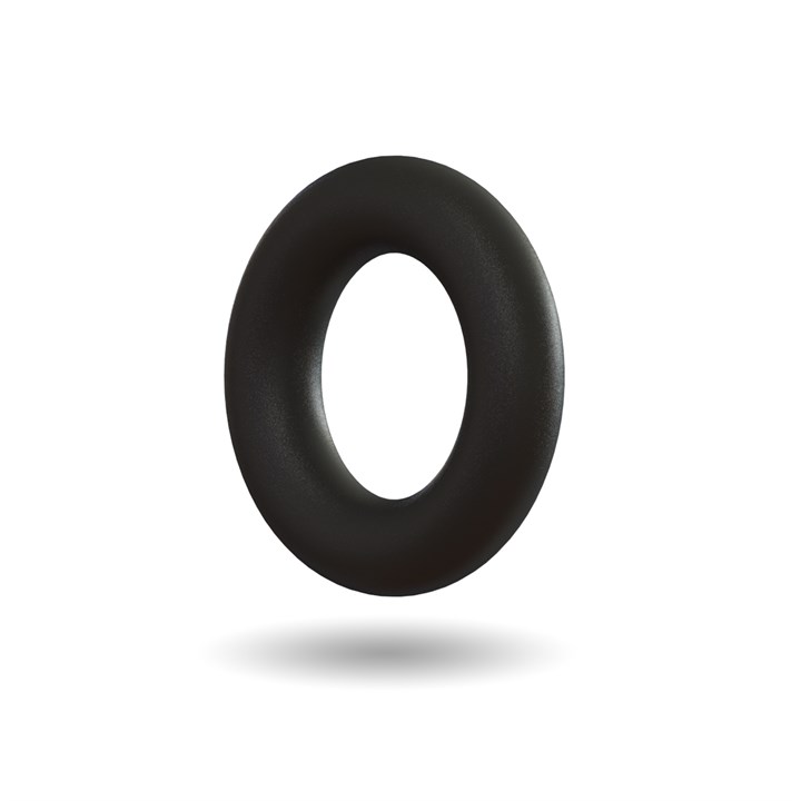Black Colour O-ring - ID - 4.47mm x CS - 1.78mm - Viton (FKM) 75 FDA