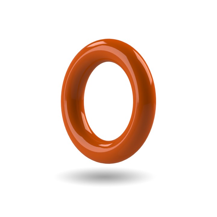 Rust Colour O-ring - ID - 6.07mm x CS - 1.78mm - Silicone (VMQ) FDA 70