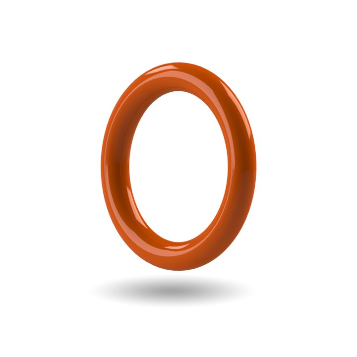 Rust Colour O-ring - ID - 9.25mm x CS - 1.78mm - Silicone (VMQ) FDA 70