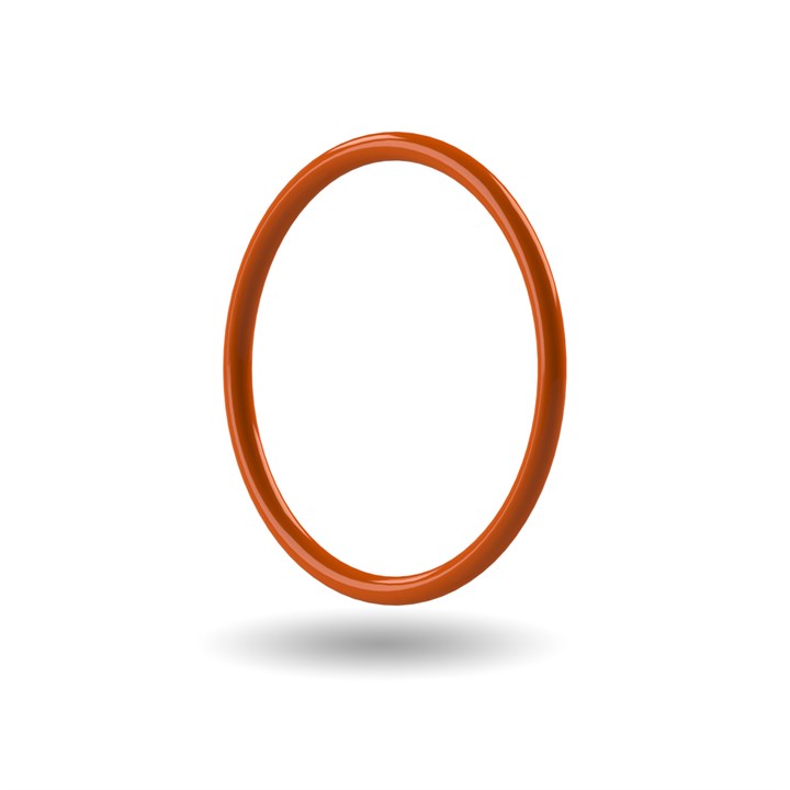 Rust Colour O-ring - ID - 25.12mm x CS - 1.78mm - Silicone (VMQ) FDA 70