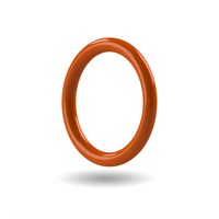Rust Colour O-ring - ID - 12.42mm x CS - 1.78mm - Silicone (VMQ) FDA 70