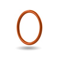 Rust Colour O-ring - ID - 18.77mm x CS - 1.78mm - Silicone (VMQ) FDA 70