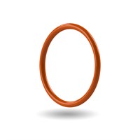 Rust Colour O-ring - ID - 21.95mm x CS - 1.78mm - Silicone (VMQ) FDA 70